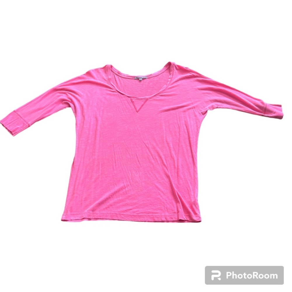 Hot pink 3/4 length tee from gap size medium